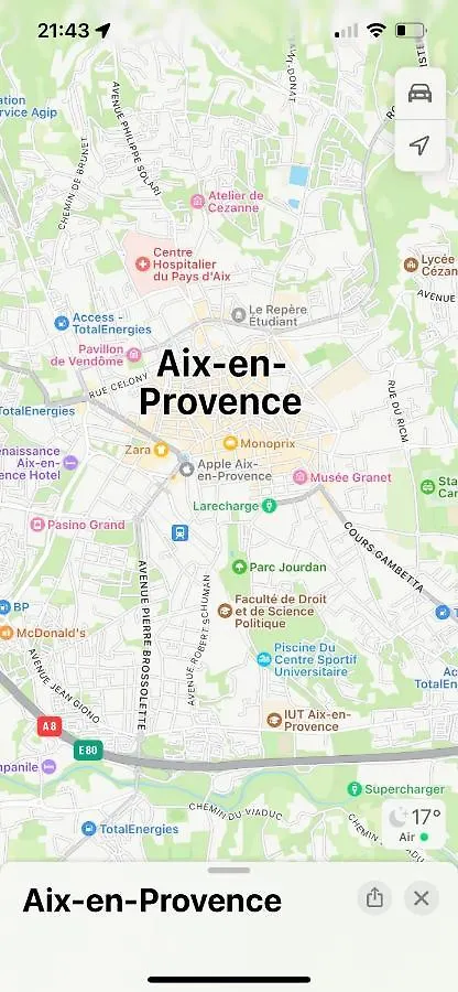 Apartment Aix-En-Provence, Charmant Studio Proche Toutes Comodites Et Axes Routiers, Linges Fournis France